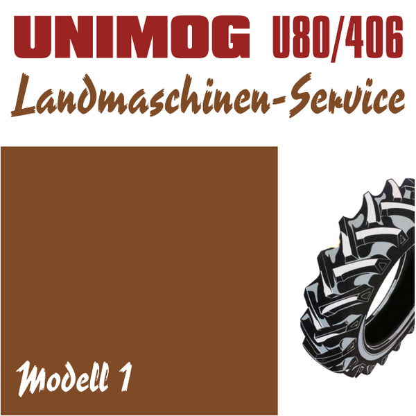 WIKING-Laden - Modell 1 - Unimog U80/406 - Landmaschinen-Service