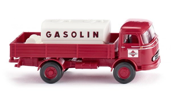 WIKING - Pritschen-Lkw mit Aufsatztank (MB LP 321) "Gasolin"