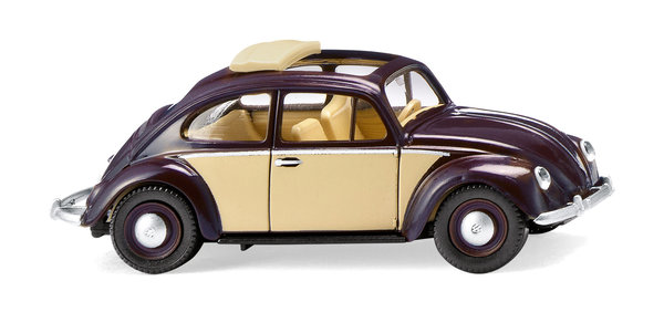 WIKING - VW Käfer 1200 mit Faltdach - schokoladenbraun/elfenbein